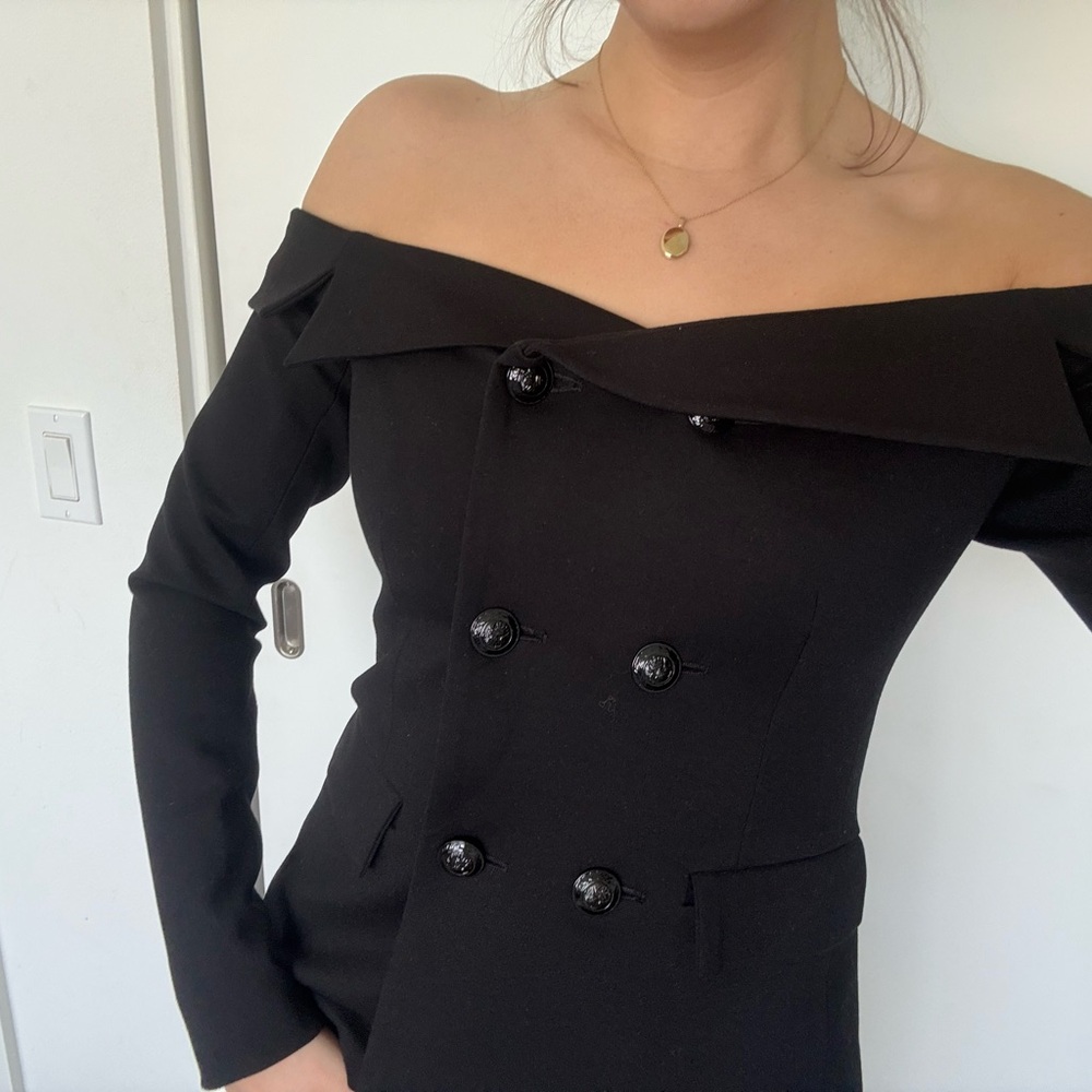 Elegant Black Off-Shoulder Dress